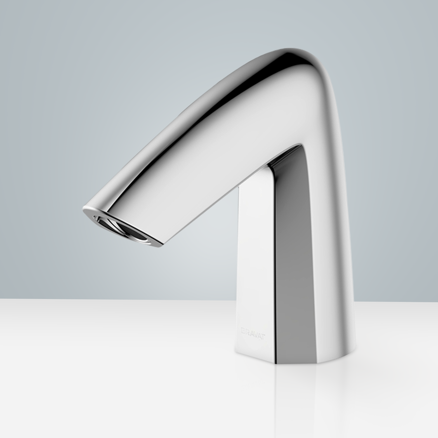 Bravat Commercial Deck Mount Bright Chrome Automatic Sensor Faucet
